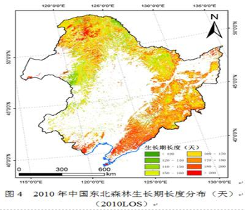 Distribution Data of Phenological Phases from Remote Sensing Monitoring of Forests in Northeast China
