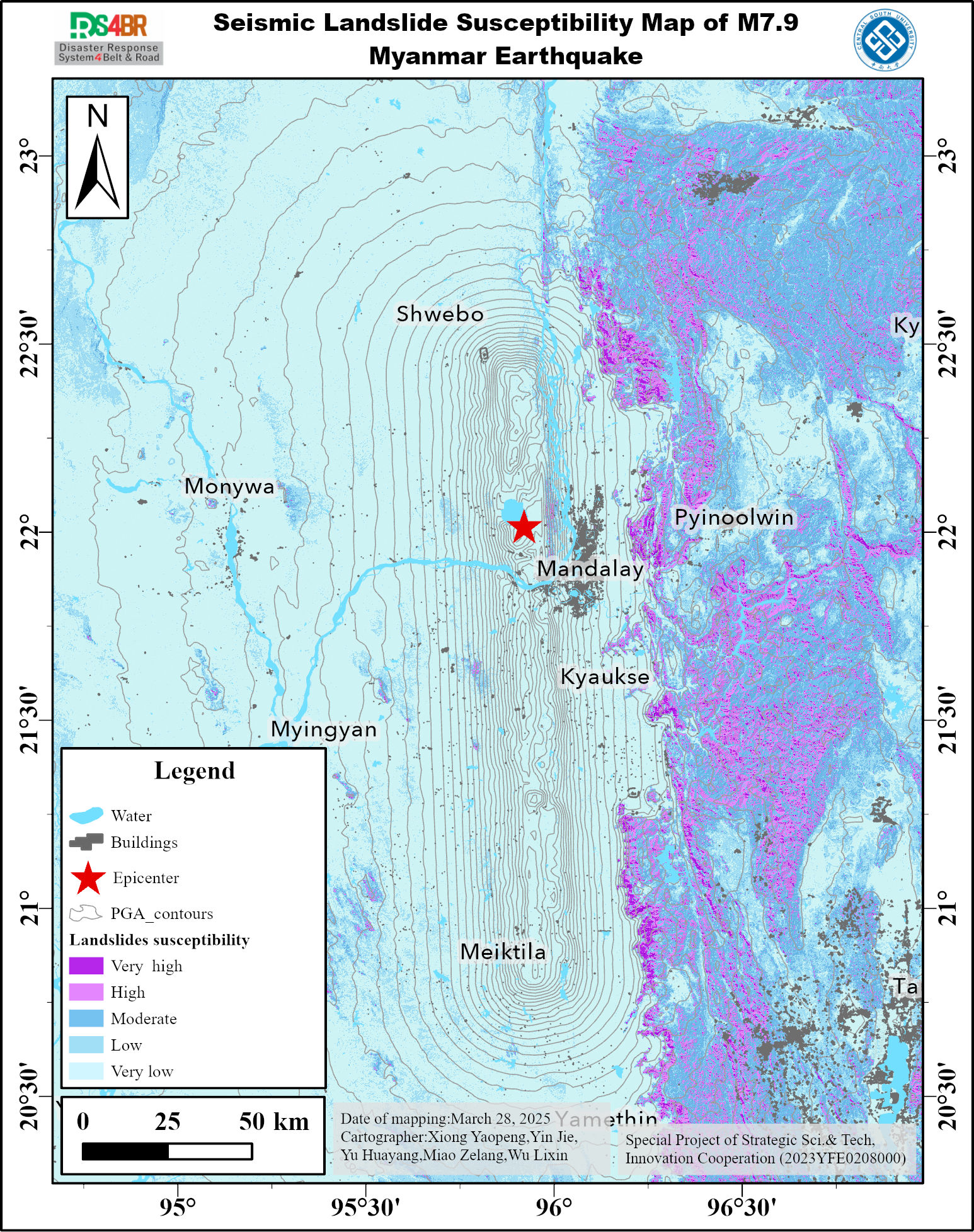 Seismic Landslide Susceptibility Map