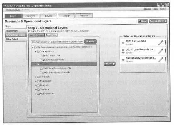 Using the ArcGIS Flex application builder, Users can select the services, widget functions, titles, icons, etc. they need to aggregate, automatically create or modify XML configuration files, Allows users to create WebGIS aggregation applications without programming or directly modifying XML files