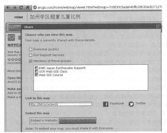 ArcGIS Portal allows data publishers to choose whether to share each resource they publish to all users or only to certain user groups