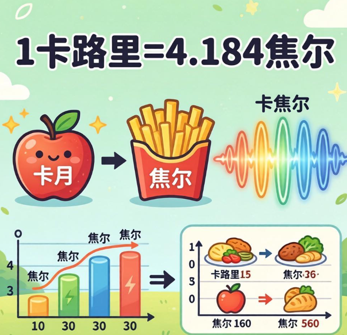 Online conversion of calories and joule units