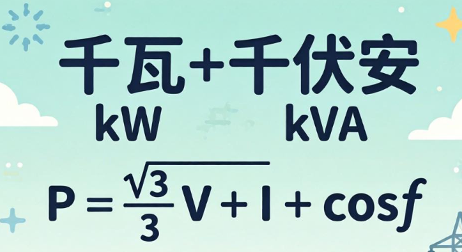 Kilowatt converted kVA online calculator