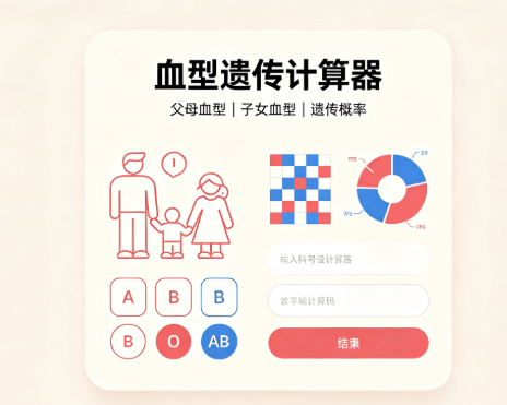 血型遗传在线计算器