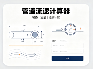 管道流速计算