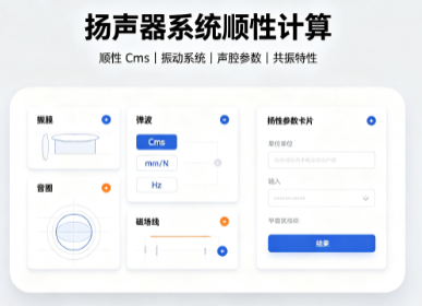 扬声器系统顺性计算
