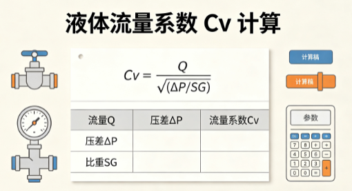 液体流量系数-Cv计算