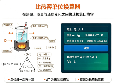 比热容单位换算器