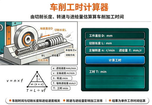 车削工时计算器