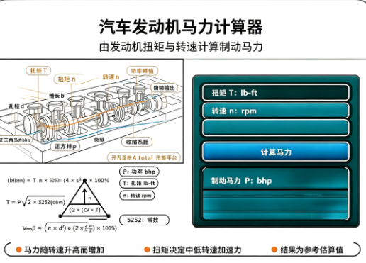 汽车发动机马力