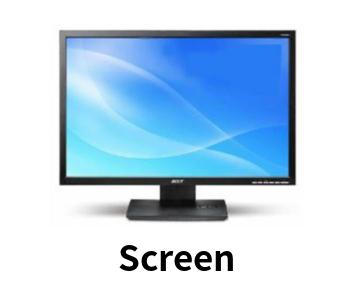 Projection distance calculation (based on F value: aperture) to calculate screen size